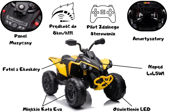 Quad na akumulator dla dziecka Can-am Renegate